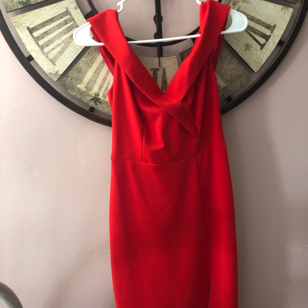 Red holiday dress